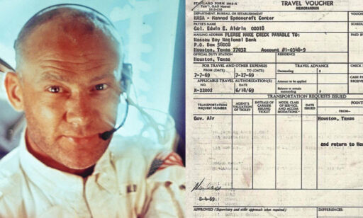 Buzz Aldrin leverte reiseregning etter verdens første ferd til månen