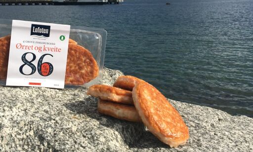 Fiskeburger med «86 prosent fisk - ørret og kveite» inneholder mest hyse og hvitlaks
