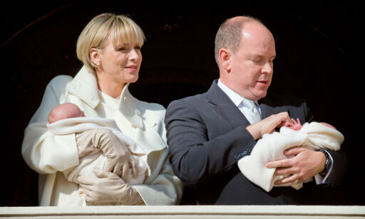 Prince Albert and Princess Charlene of Monaco present their baby twins Princess Gabriella and Prince Jacques