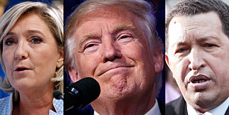 Plasserer Trump sammen med Marine Le Pen og Hugo Chávez