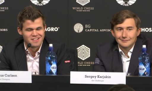 Magnus Carlsen fikk alle de frammøtte til å bryte ut i latter