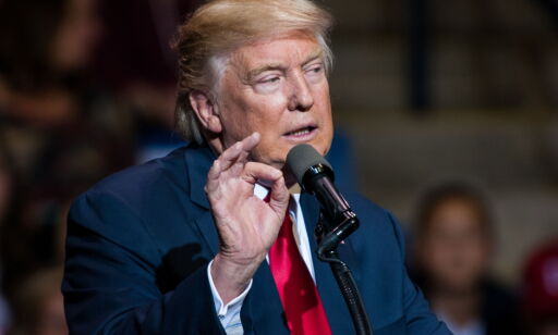 December 6, 2016 - Fayetteville, North Carolina, US - December 6, 2016 - FAYETTEVILLE, N.C., United States of America - U.S. President-Elect DONALD J. TRUMP addresses the crowd at the Crown Coliseum as part of his ''Thank You'' Tour. It was his first visit back to Fayetteville since winning the presidential election in November.
