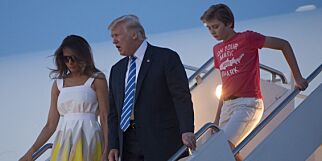 Omtalen av klesstilen til Barron Trump (11) fikk Chelsea Clinton til å se rødt