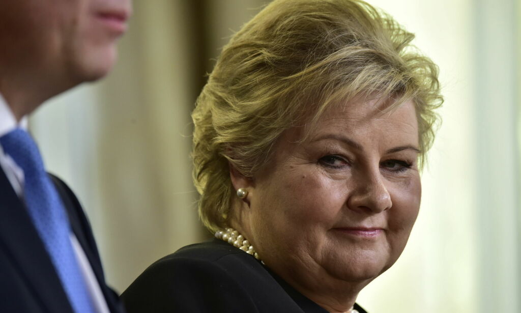 Erna taus om stortingspresidenten