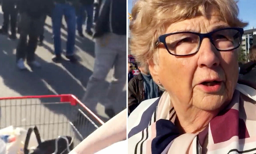Ingegerd (83) pløyer seg gjennom nynazistene med handlevogna:- Jeg kjører rett på dem