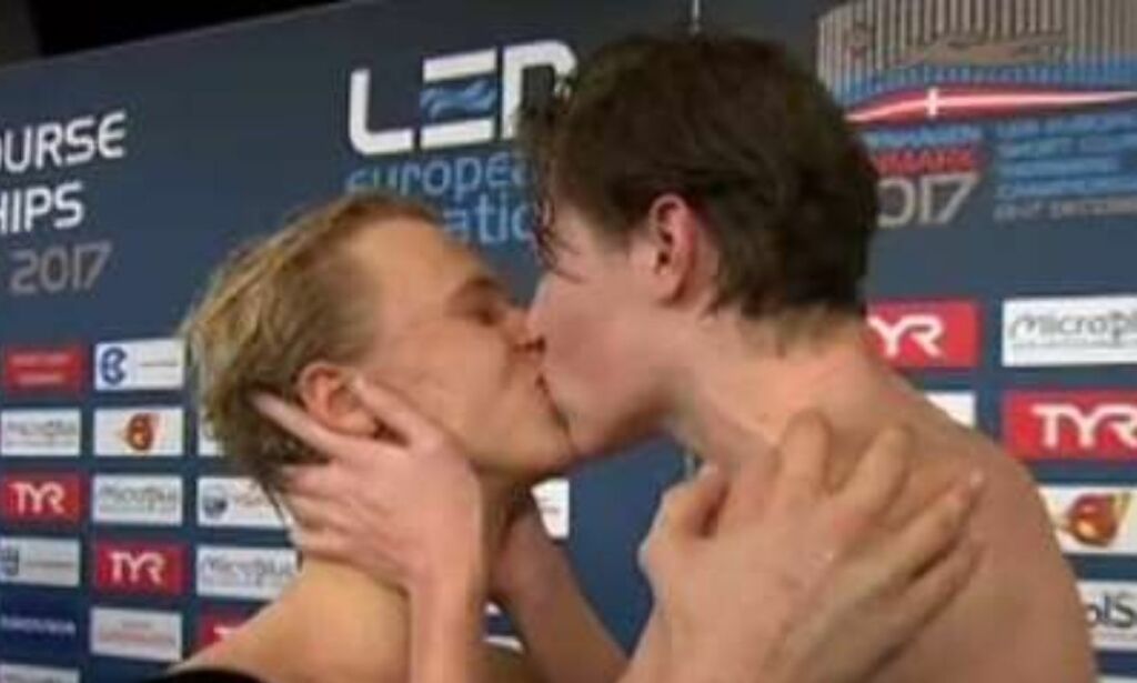 Feiret EM-bronse med kyss: - Han er en hyggelig gutt