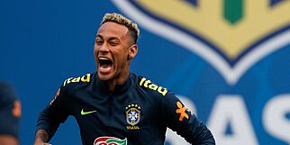 Bildet tenner Brasils håp. Neymar tilbake i trening