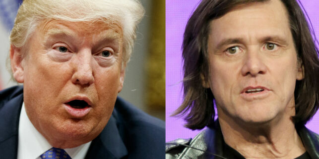 Jim Carrey brenner Trump på korset i ny kunst