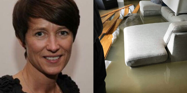 Da Pia kikket ut vinduet søndag morgen fikk hun sjokk: - Det var en elv i hagen